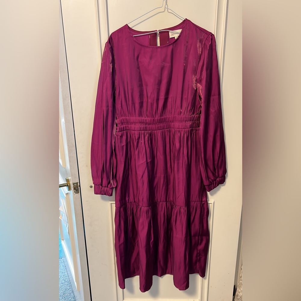 Midi pretty pink dress